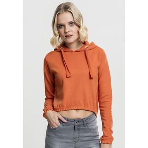 Urban Classics Ladies Interlock Short Hoody rust orange - XL vyobraziť