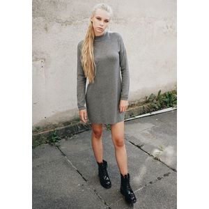 Urban Classics Ladies Oversized Turtleneck Dress grey - XL vyobraziť