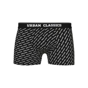 Urban Classics Men Boxer Shorts Double Pack grey+branded aop - S vyobraziť
