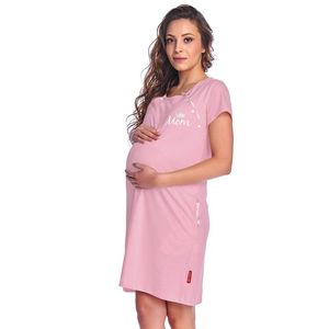 Svetloružová tehotenská nočná košeľa TCB9992 vyobraziť
