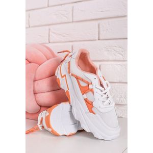 Bielo-oranžové chunky tenisky Elbia vyobraziť