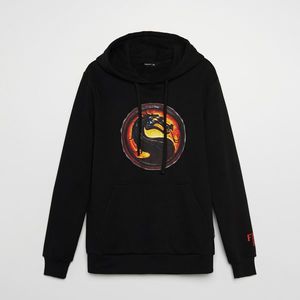 Cropp - Mikina s kapucňou Mortal Kombat - Čierna vyobraziť