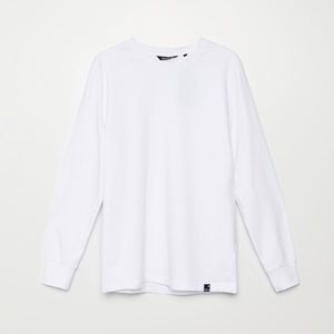 Cropp - Basic tričko s dlhými rukávmi - Biela vyobraziť