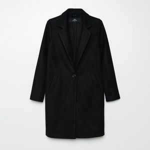 Cropp - Hladký kabát - Čierna vyobraziť