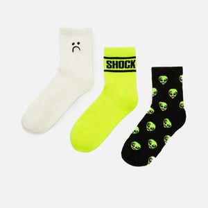 Cropp - Súprava 3 párov ponožiek - Zelená vyobraziť