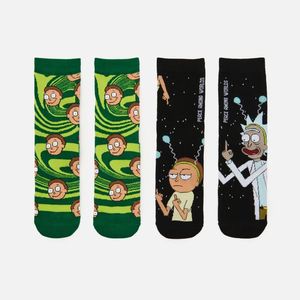 Cropp - Súprava 2 párov ponožiek Rick and Morty - Čierna vyobraziť