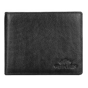 Klasická kožená peňaženka s výklopným panelom. vyobraziť