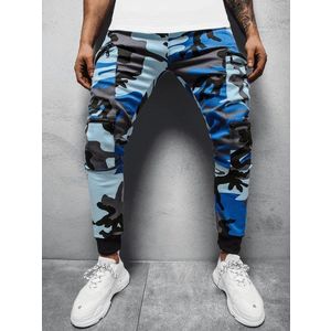 Modro-čierne trendy joggery O/475Z vyobraziť