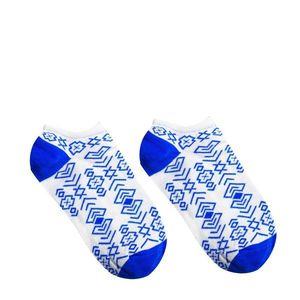 Pánske ponožky Čičmany členkové modré vyobraziť