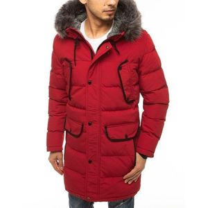 Elegantná červená zimná bunda vyobraziť