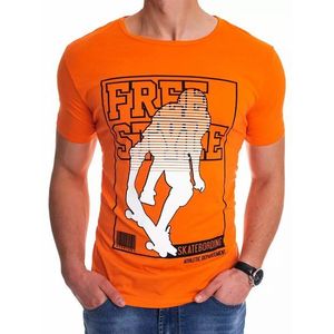 Trendové pomarančové tričko s potlačou Free Style vyobraziť