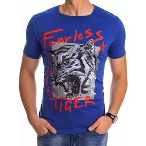 Nebesky modré tričko s potlačou Tiger vyobraziť