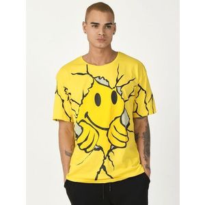 Trendové žlté tričko so smajlíkom MR/21537 vyobraziť