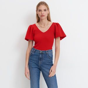 Mohito - Úpletové tričko - Červená vyobraziť