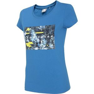 Dámske modré tričko 4F vyobraziť