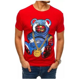 červené tričko s medveďom vyobraziť