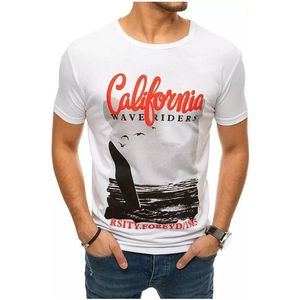 Biele pánske tričko california vyobraziť