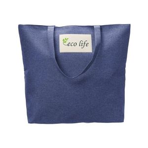 Modrá priestranná nákupná taška vyobraziť