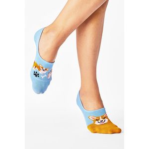 Modro-žlté balerínkové ponožky Playful Dog Noshow vyobraziť