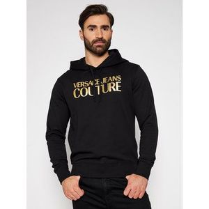 Versace Jeans Couture Mikina B7GWA7TP Čierna Regular Fit vyobraziť