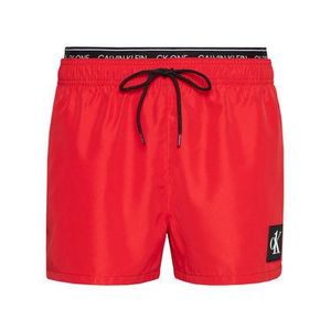 Calvin Klein Swimwear Plavecké šortky Double Wb KM0KM00568 Červená Regular Fit vyobraziť