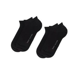 Tommy Hilfiger Súprava 2 párov členkových pánskych ponožiek 342023001 Čierna vyobraziť