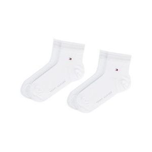 Tommy Hilfiger Súprava 2 párov vysokých ponožiek unisex 342025001 Biela vyobraziť
