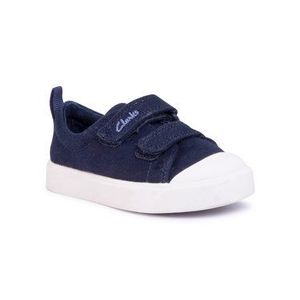 Clarks Plátenky City Bright T 261490877 Tmavomodrá vyobraziť