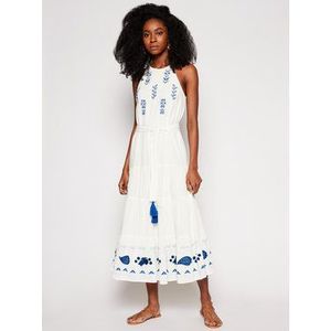 Desigual Letné šaty Memphis 21SWVW10 Biela Regular Fit vyobraziť