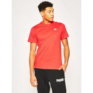 Nike Tričko Sportswear Club AR4997 Červená Regular Fit vyobraziť