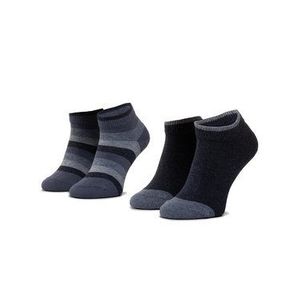Tommy Hilfiger Súprava 2 párov vysokých detských ponožiek 354010001 Modrá vyobraziť