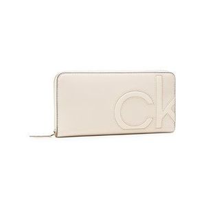 Calvin Klein Veľká dámska peňaženka Z/A Wallet Lg K60K607541 Béžová vyobraziť