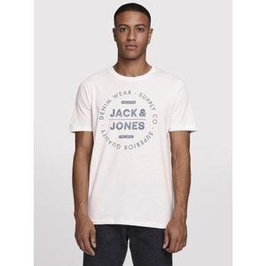 Jack&Jones Tričko Jeans 12177533 Biela Slim Fit vyobraziť