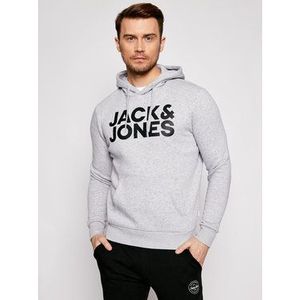 Jack&Jones Mikina Corp Logo 12152840 Sivá Regular Fit vyobraziť