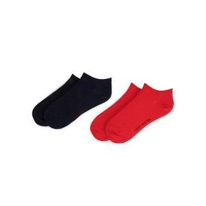 Tommy Hilfiger Súprava 2 párov kotníkových ponožiek dámskych 343024001 Červená vyobraziť