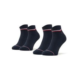 Tommy Hilfiger Súprava 2 párov členkových pánskych ponožiek 100001094 Tmavomodrá vyobraziť