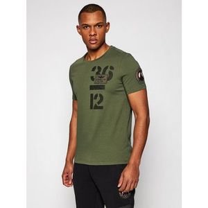 Aeronautica Militare Tričko 211TS1868J492 Zelená Regular Fit vyobraziť