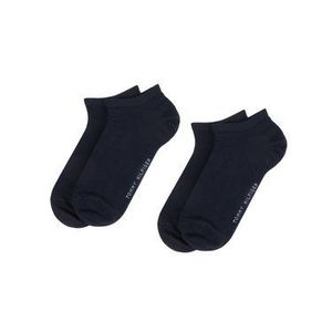 Tommy Hilfiger Súprava 2 párov členkových pánskych ponožiek 342023001 r.43/46 Tmavomodrá vyobraziť