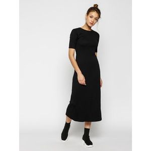 Calvin Klein Úpletové šaty Rib Jersey K20K201822 Čierna Slim Fit vyobraziť