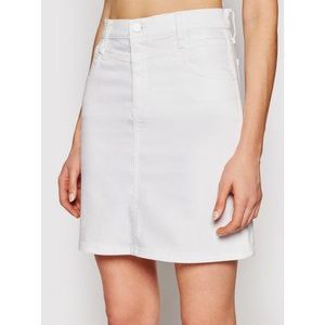 Calvin Klein Džínsová sukňa Mid Rise Denim Mini K20K203025 Biela Regular Fit vyobraziť