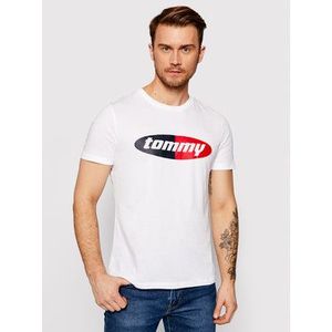 Tommy Hilfiger Tričko Crew Neck Tee UM0UM02112 Biela Regular Fit vyobraziť