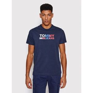 Tommy Jeans Tričko DM0DM10235 Tmavomodrá Regular FIt vyobraziť