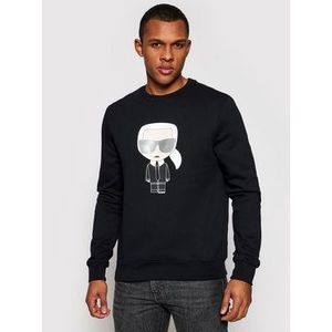 KARL LAGERFELD Mikina Ikonik 705060 511951 Čierna Regular Fit vyobraziť