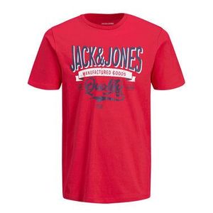 Jack&Jones Tričko Denim Logo 12183199 Červená Regular Fit vyobraziť