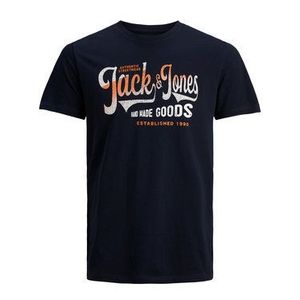 Jack&Jones Tričko Hags 12184261 Tmavomodrá Regular Fit vyobraziť