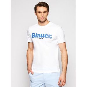 Blauer Tričko Manica Corta 21SBLUH02128 004547 Biela Slim Fit vyobraziť