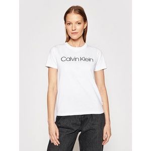 Calvin Klein Tričko Core Logo K20K202018 Biela Regular Fit vyobraziť