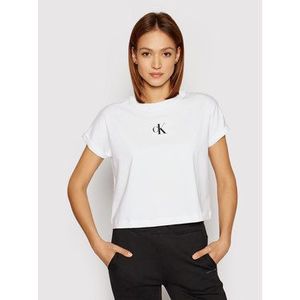 Calvin Klein Jeans Tričko J20J216353 Biela Regular Fit vyobraziť