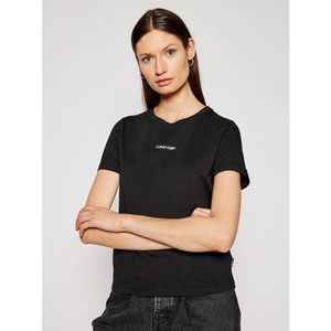Calvin Klein Tričko Mini K20K202912 Čierna Regular Fit vyobraziť