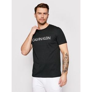 Calvin Klein Swimwear Tričko Crew Tee KM0KM00605 Čierna Regular Fit vyobraziť